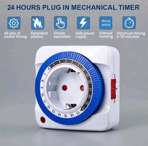 Timer orologio meccanico spina - timer,