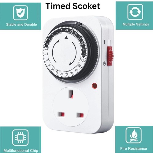 Timer plug ore bianco - in,